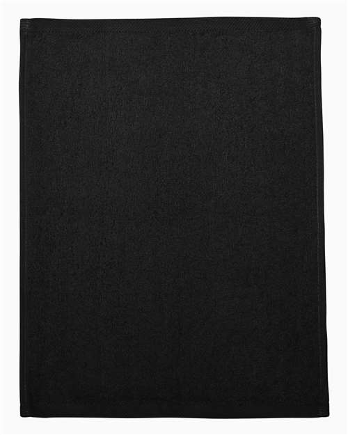 Hemmed Fingertip Towel - Black