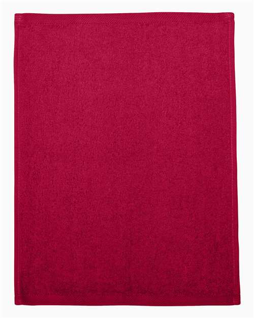 Hemmed Fingertip Towel - Red