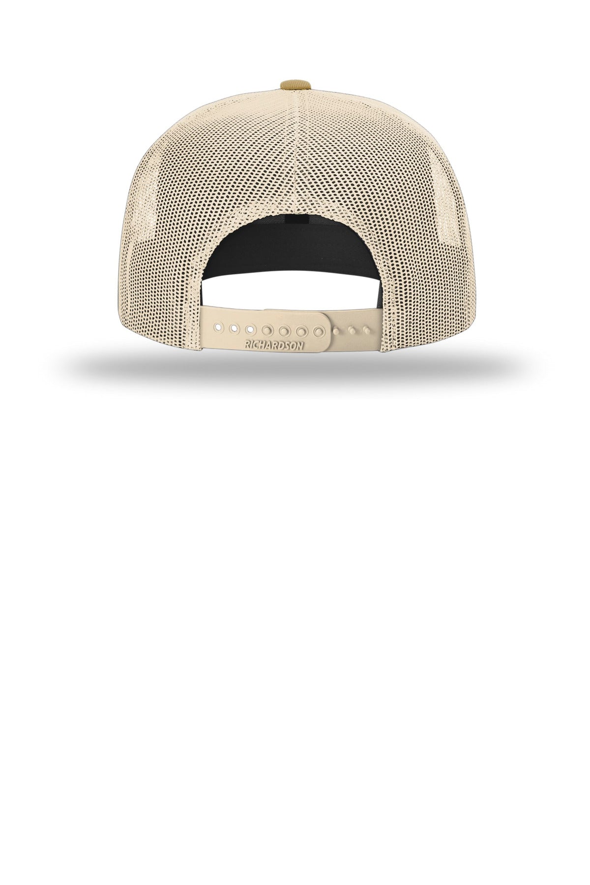 Richardson Acrylic-Wool Blend Flatbill Trucker - Heather Grey/ Birch/ Biscuit