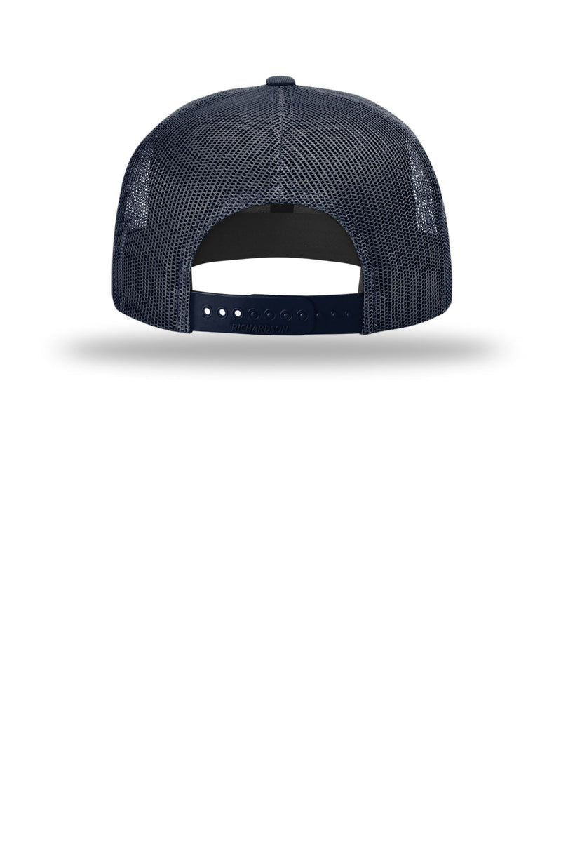 Richardson Acrylic-Wool Blend Flatbill Trucker - Navy