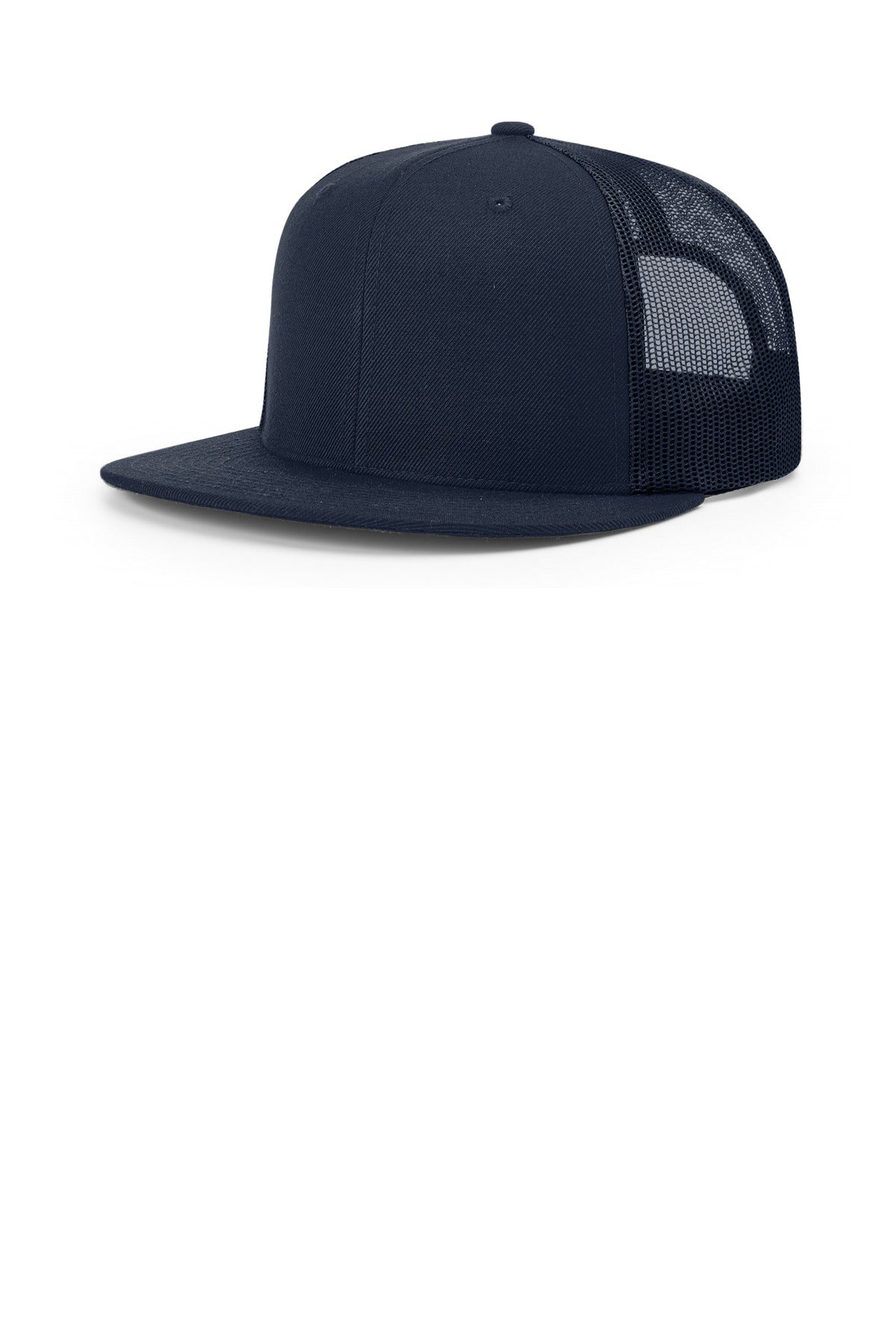 Richardson Acrylic-Wool Blend Flatbill Trucker - Navy