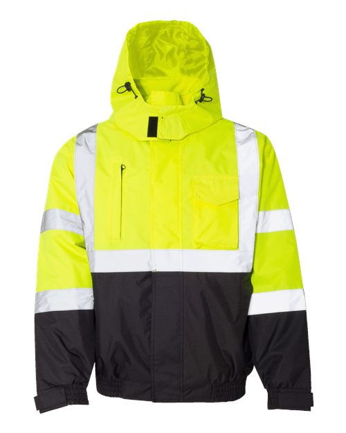 Unisex Economy Bomber Jacket - Lime