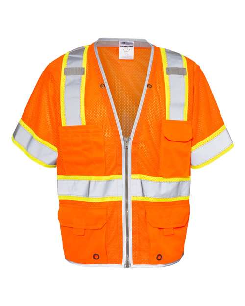 Unisex Premium Brilliant Series® Heavy Duty Class 3 Vest - Orange