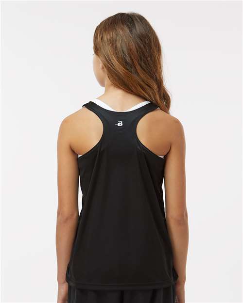 Girls’ B-Core Racerback Tank Top - Black