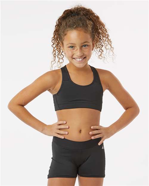 Girls' B-Sport Bra Top - Black
