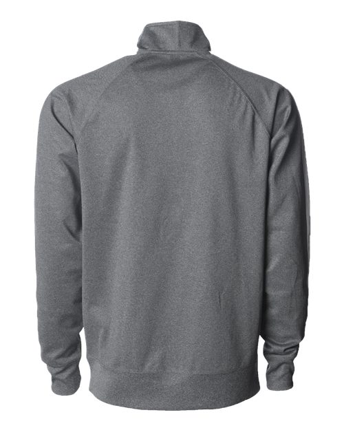 Men's Lightweight Poly-Tech Full-Zip Track Jacket - Gunmetal Heather