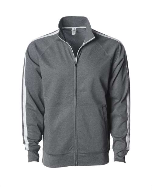 Men's Lightweight Poly-Tech Full-Zip Track Jacket - Gunmetal Heather
