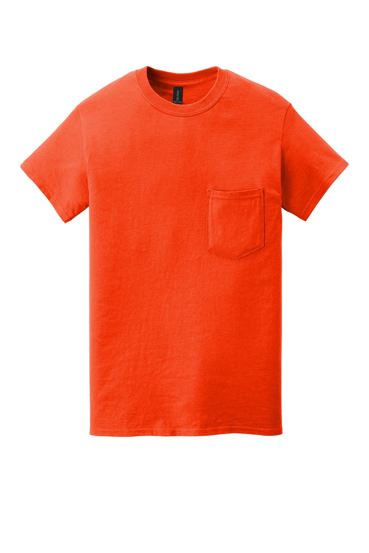 Gildan  Heavy Cotton  100% Cotton Pocket T-Shirt - Orange