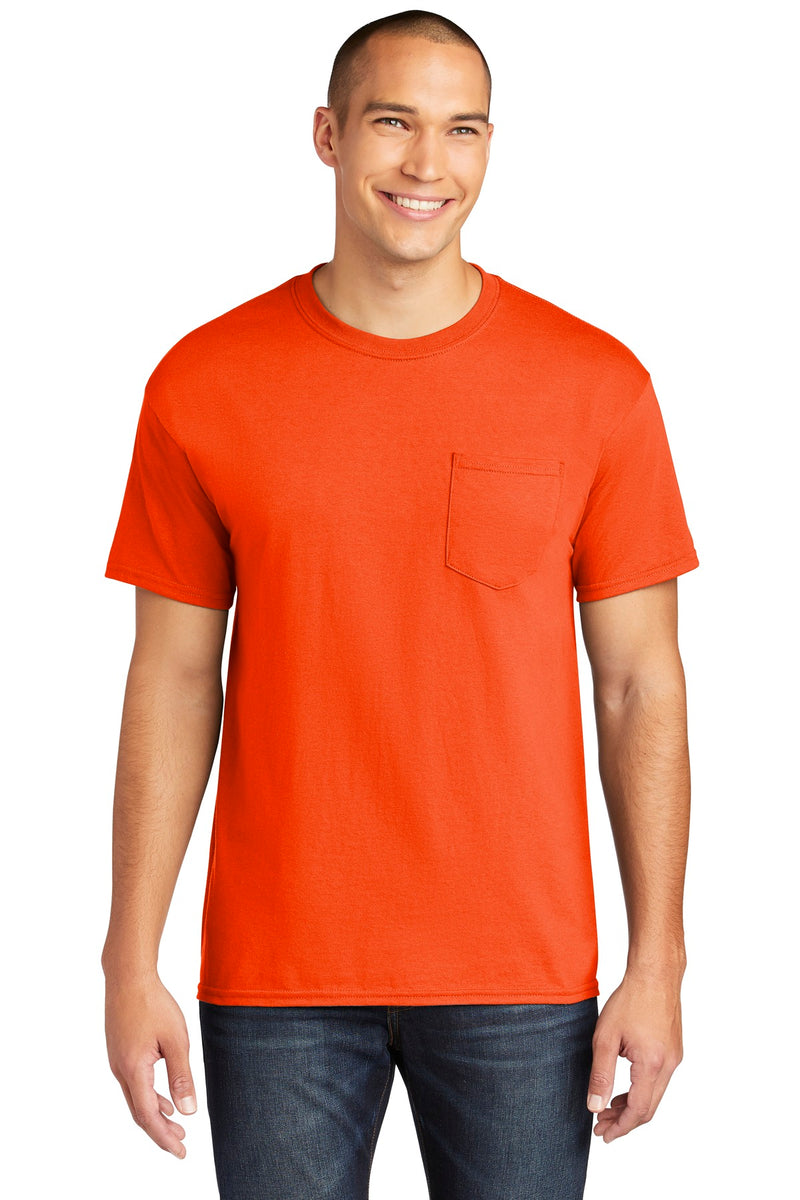 Gildan  Heavy Cotton  100% Cotton Pocket T-Shirt - Orange