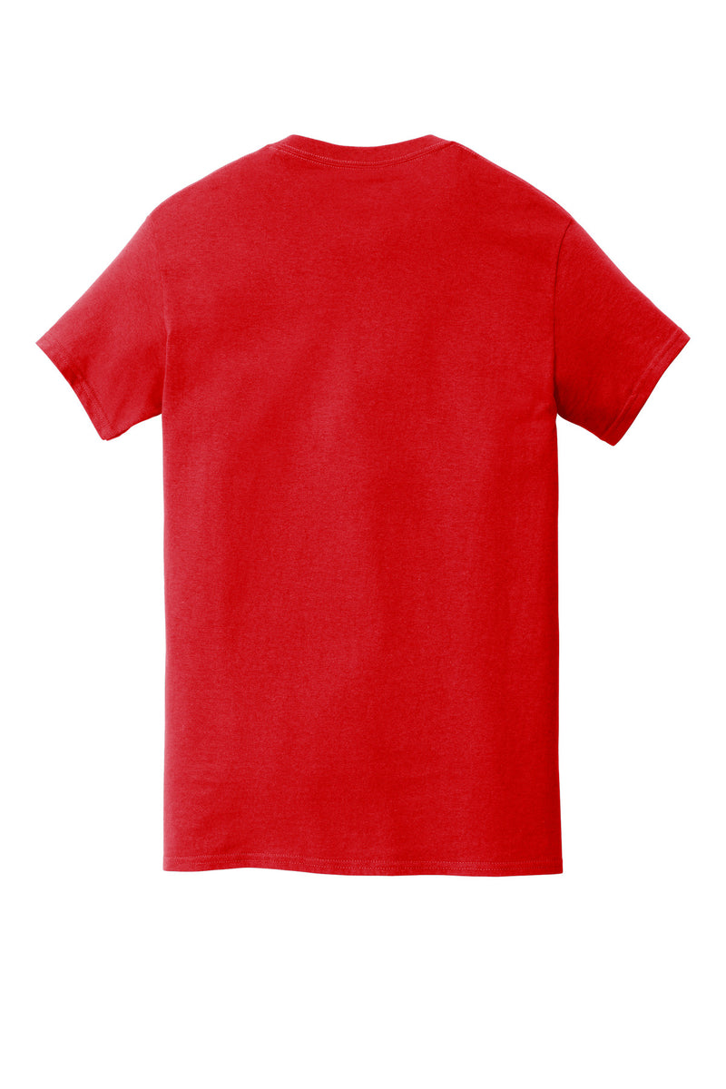Gildan  Heavy Cotton  100% Cotton Pocket T-Shirt - Red