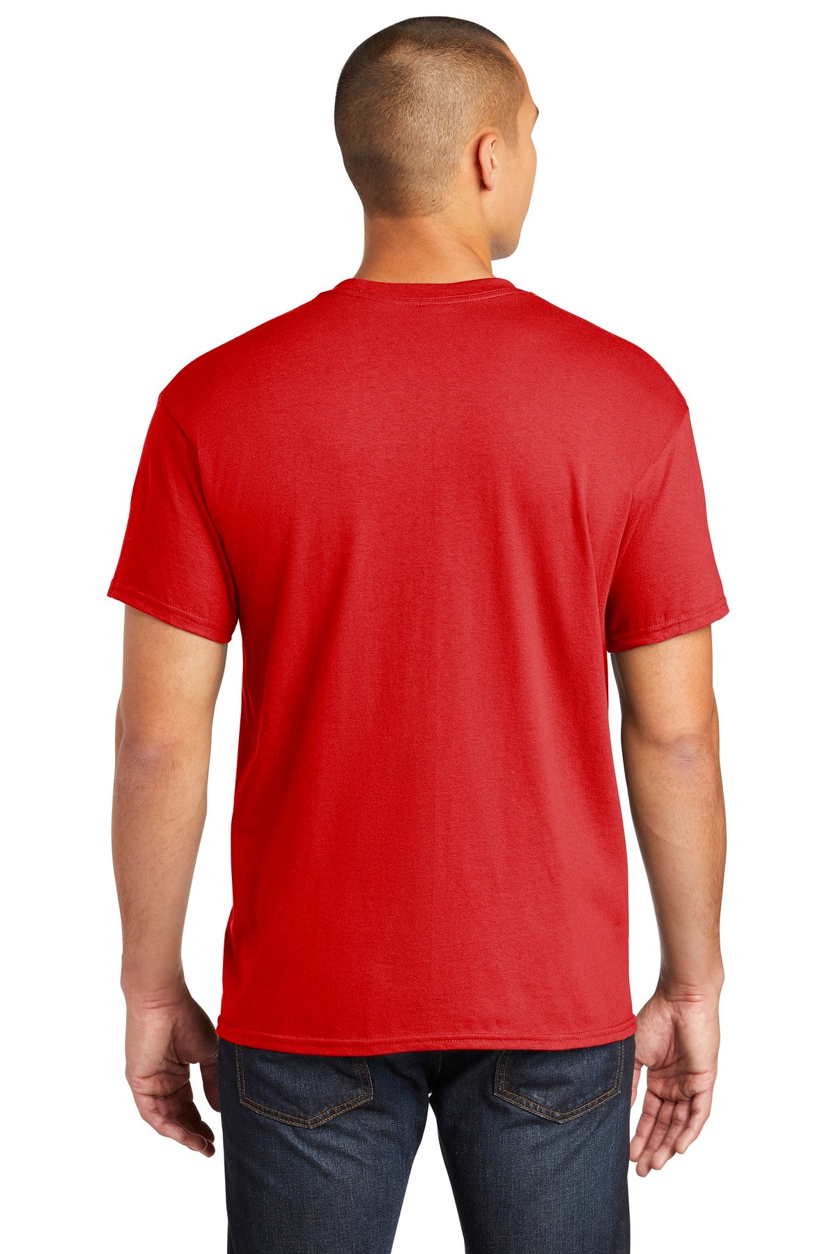 Gildan  Heavy Cotton  100% Cotton Pocket T-Shirt - Red