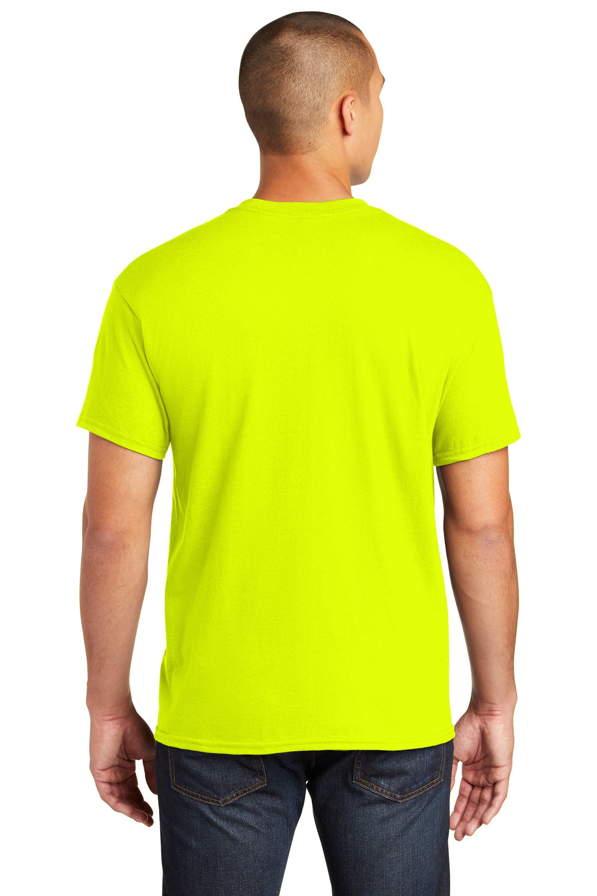Gildan  Heavy Cotton  100% Cotton Pocket T-Shirt - Safety Green