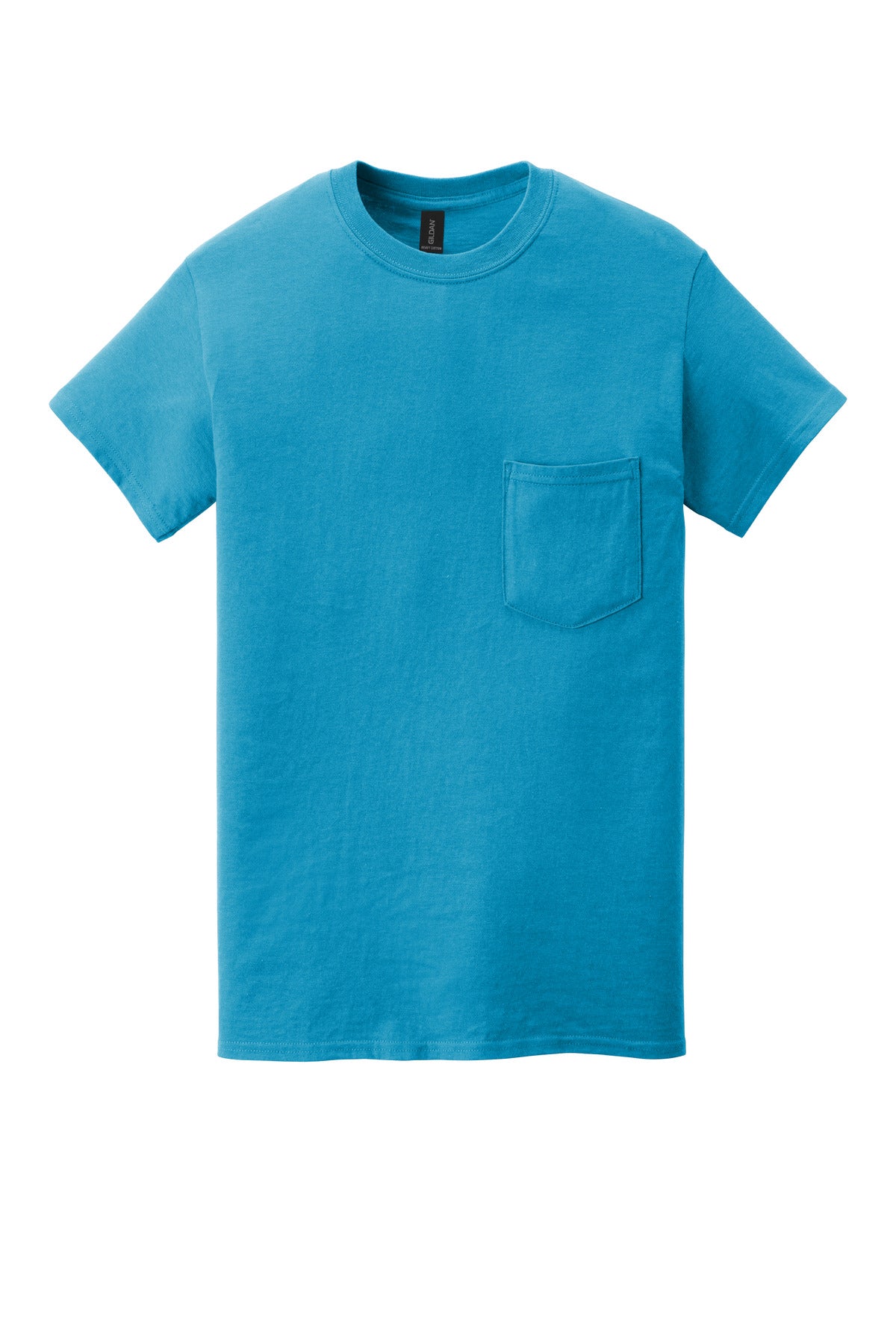 Gildan  Heavy Cotton  100% Cotton Pocket T-Shirt - Sapphire