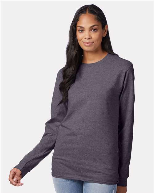 Authentic Long Sleeve T-Shirt - Charcoal Heather