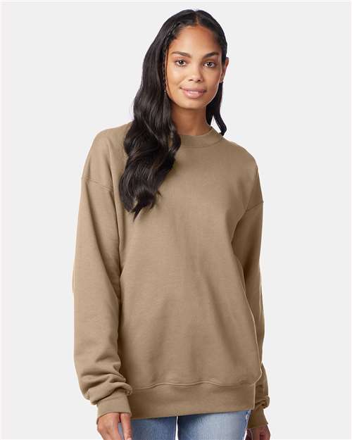 Unisex Ultimate Cotton® Crewneck Sweatshirt - Pebble