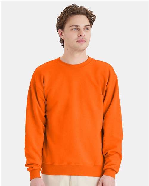 Unisex EcoSmart® Crewneck Sweatshirt - Safety Orange