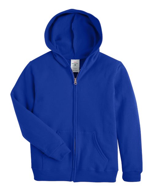 Youth EcoSmart® Full-Zip Hooded Sweatshirt - Deep Royal