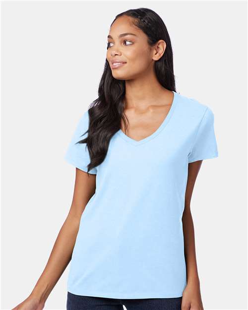 Women's Perfect-T V-Neck T-Shirt - Light Blue