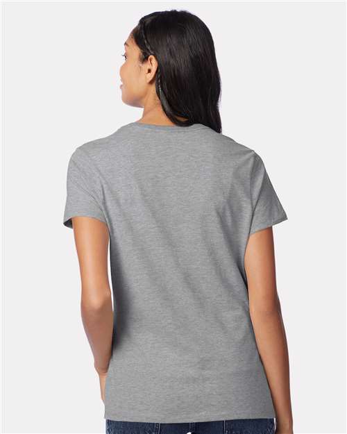 Women's Perfect-T V-Neck T-Shirt - Light Steel