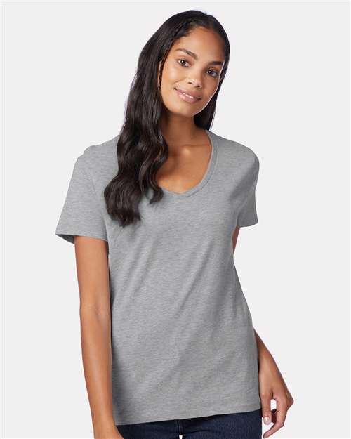 Women's Perfect-T V-Neck T-Shirt - Light Steel