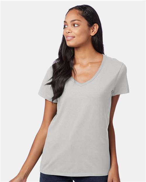 Women's Perfect-T V-Neck T-Shirt - Ash