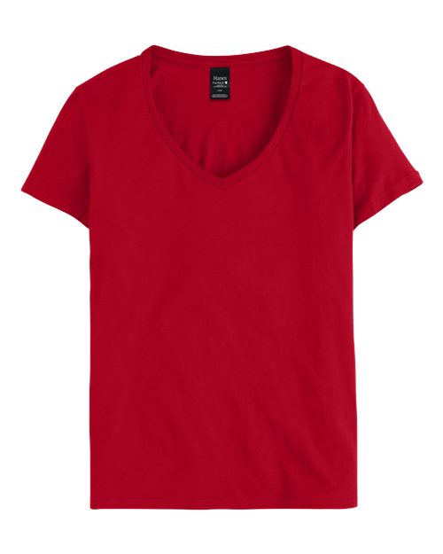 Women's Perfect-T V-Neck T-Shirt - Deep Red