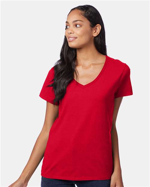 Women's Perfect-T V-Neck T-Shirt - Deep Red