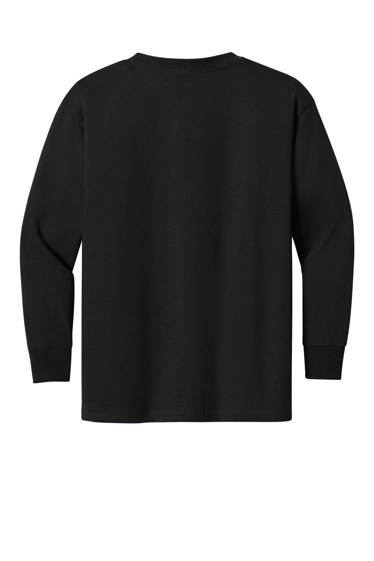 Gildan Youth Heavy Cotton 100% Cotton Long Sleeve T-Shirt - Black