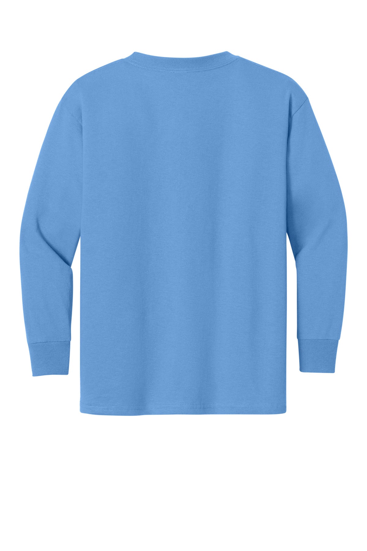 Gildan Youth Heavy Cotton 100% Cotton Long Sleeve T-Shirt - Carolina Blue