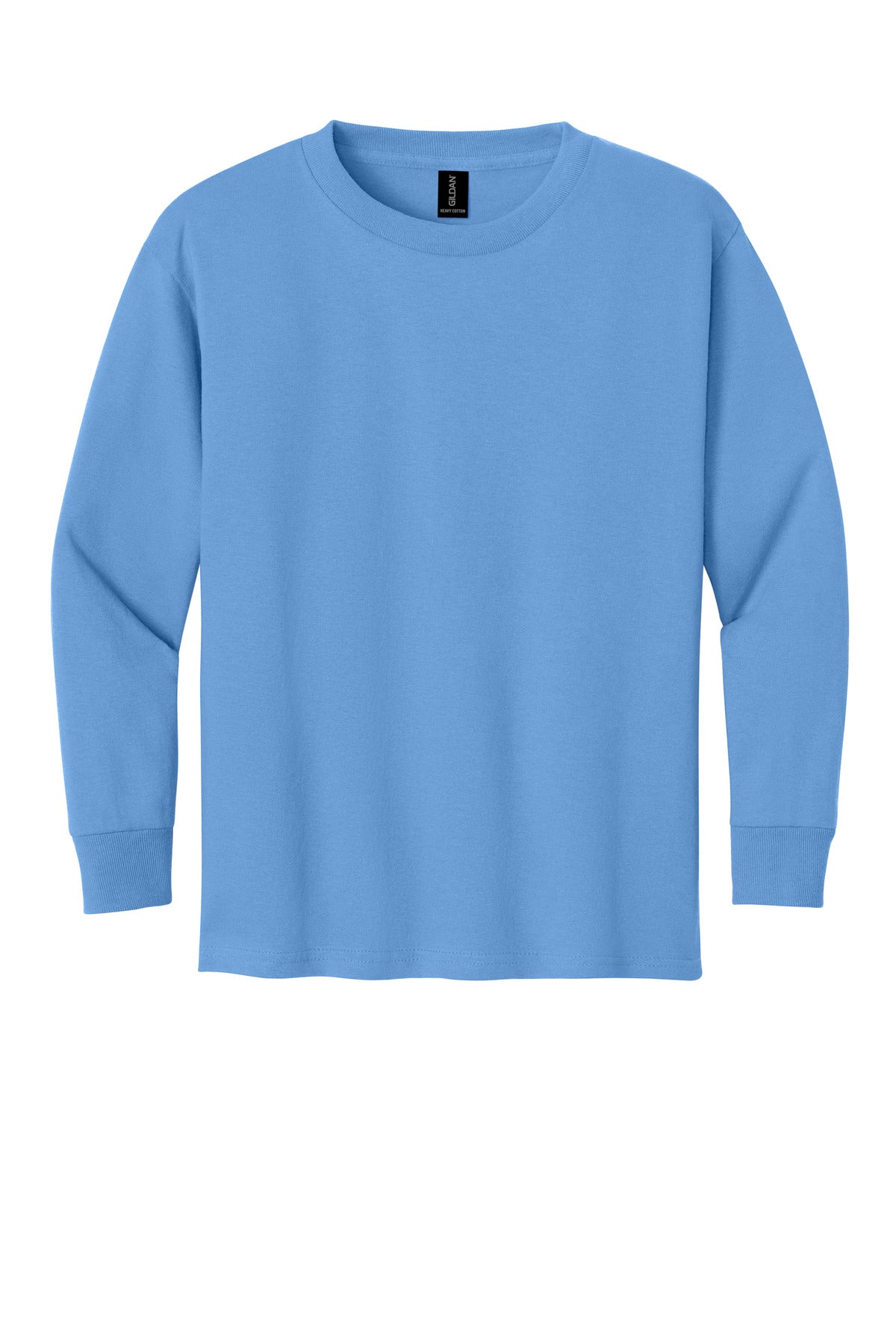 Gildan Youth Heavy Cotton 100% Cotton Long Sleeve T-Shirt - Carolina Blue