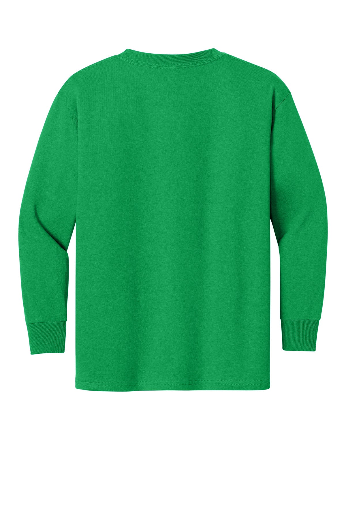 Gildan Youth Heavy Cotton 100% Cotton Long Sleeve T-Shirt - Irish Green