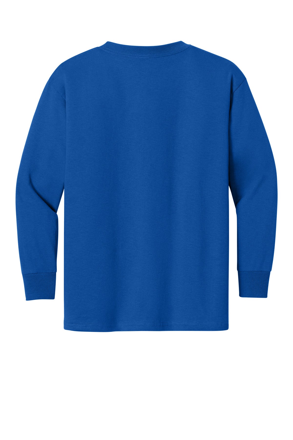 Gildan Youth Heavy Cotton 100% Cotton Long Sleeve T-Shirt - Royal