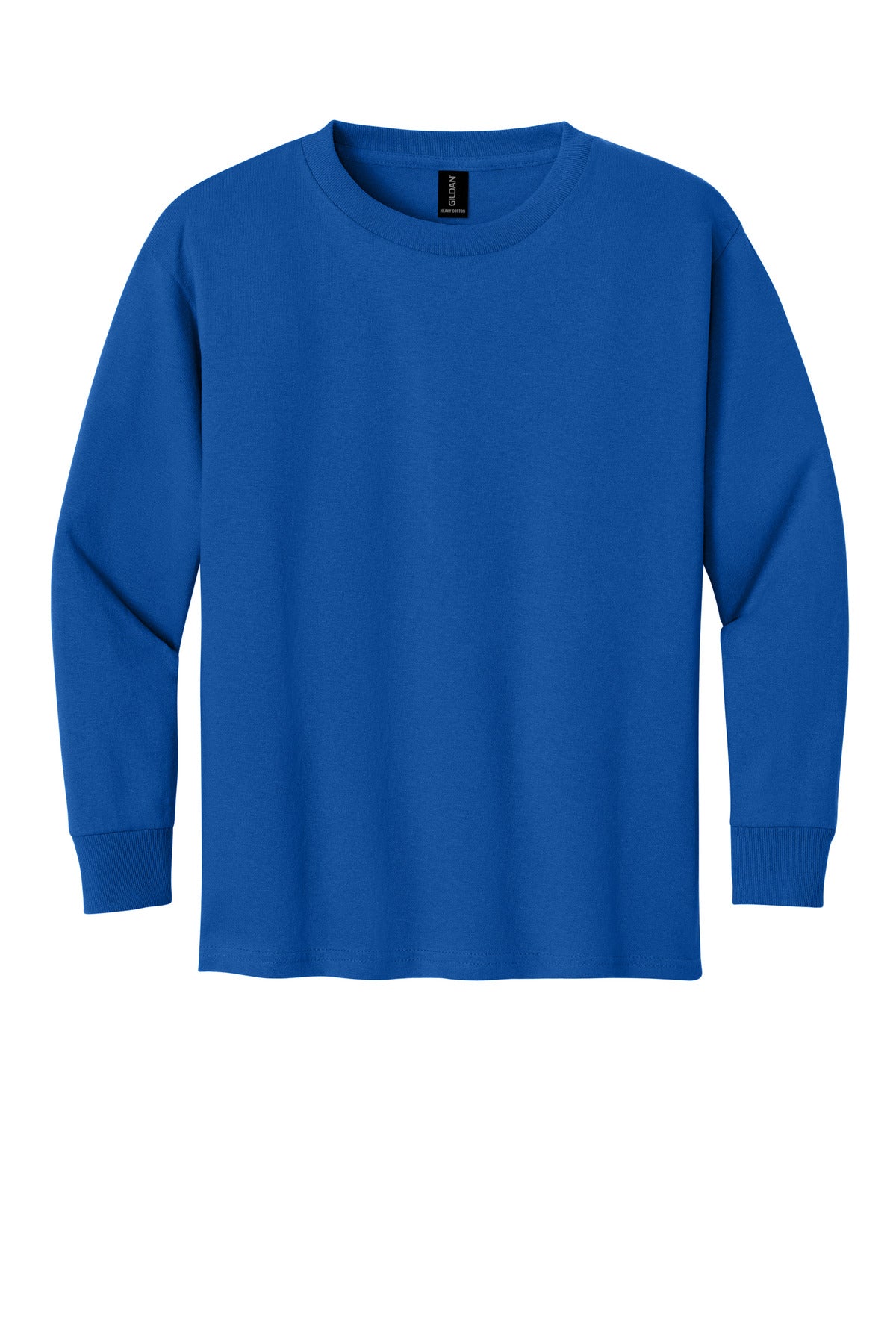 Gildan Youth Heavy Cotton 100% Cotton Long Sleeve T-Shirt - Royal