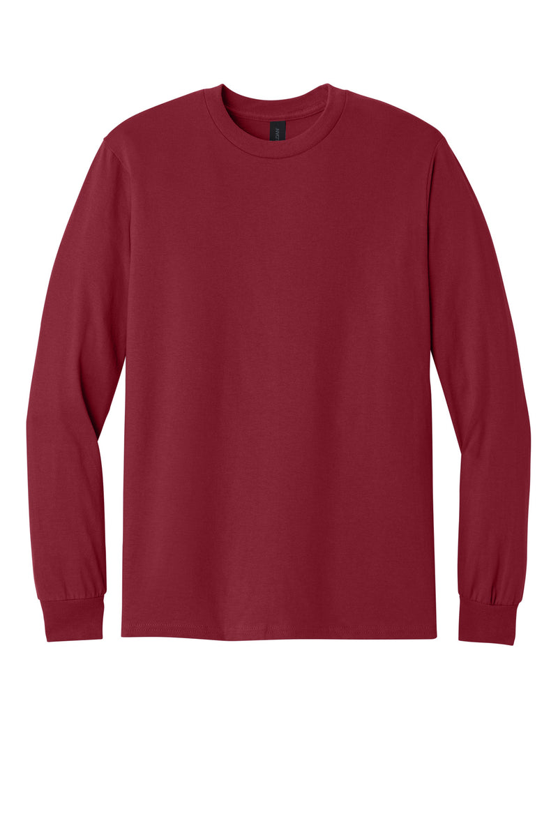 Gildan - Heavy Cotton 100% Cotton Long Sleeve T-Shirt - Cardinal Red