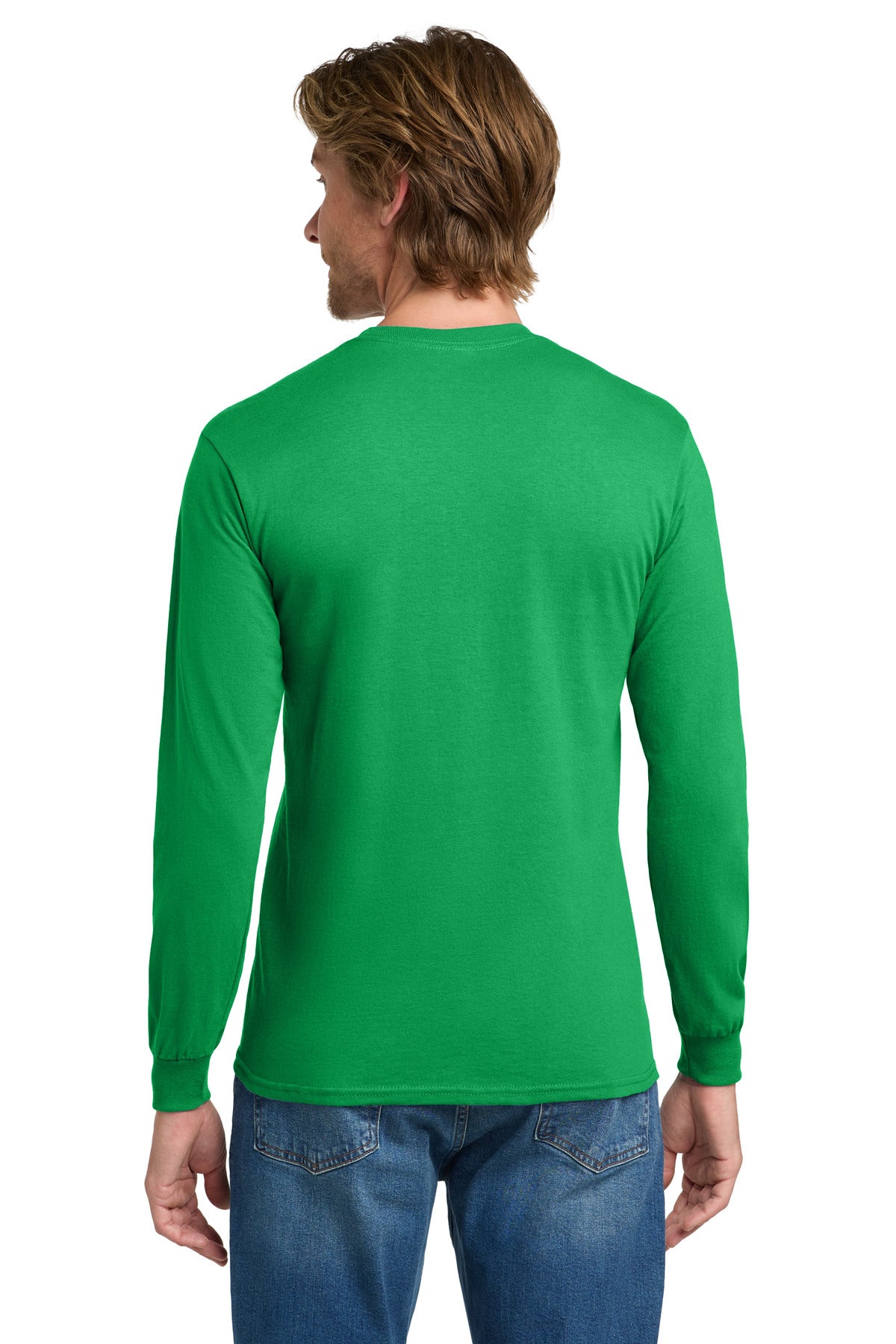 Gildan - Heavy Cotton 100% Cotton Long Sleeve T-Shirt - Irish Green