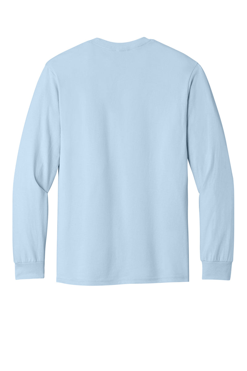 Gildan - Heavy Cotton 100% Cotton Long Sleeve T-Shirt - Light Blue