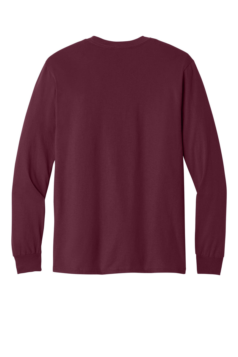 Gildan - Heavy Cotton 100% Cotton Long Sleeve T-Shirt - Maroon