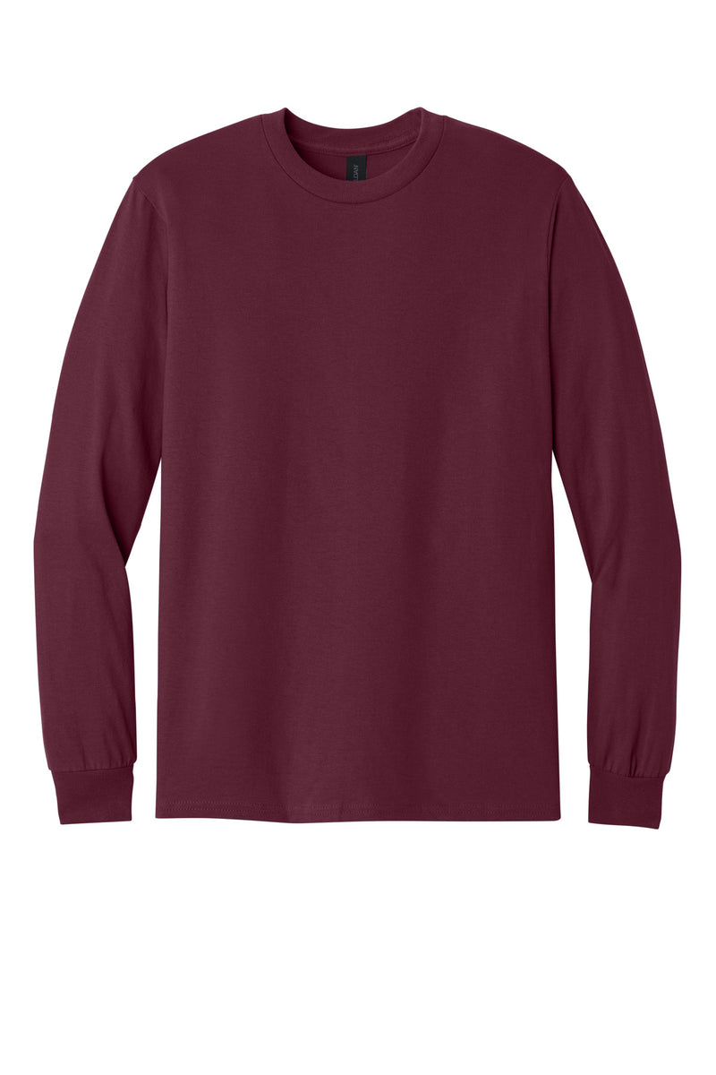 Gildan - Heavy Cotton 100% Cotton Long Sleeve T-Shirt - Maroon