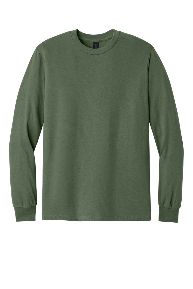 Gildan - Heavy Cotton 100% Cotton Long Sleeve T-Shirt - Military Green