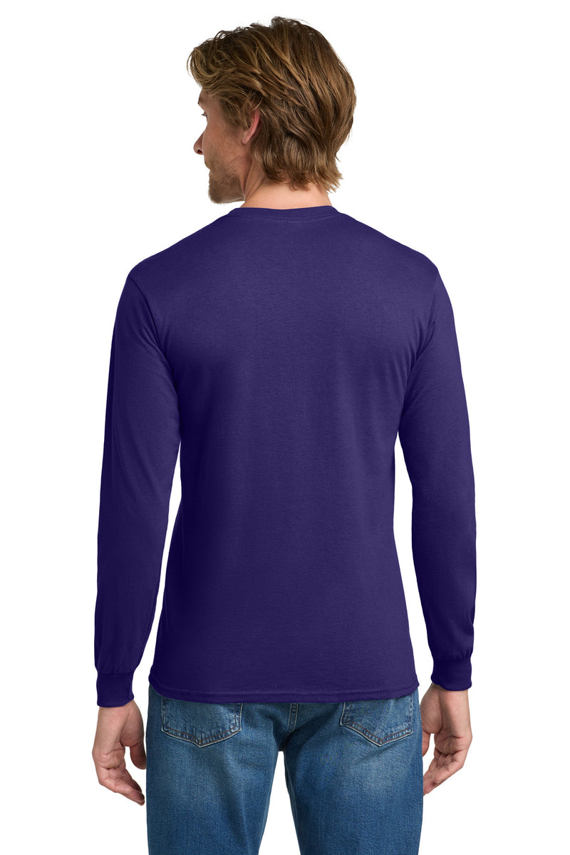 Gildan - Heavy Cotton 100% Cotton Long Sleeve T-Shirt - Purple