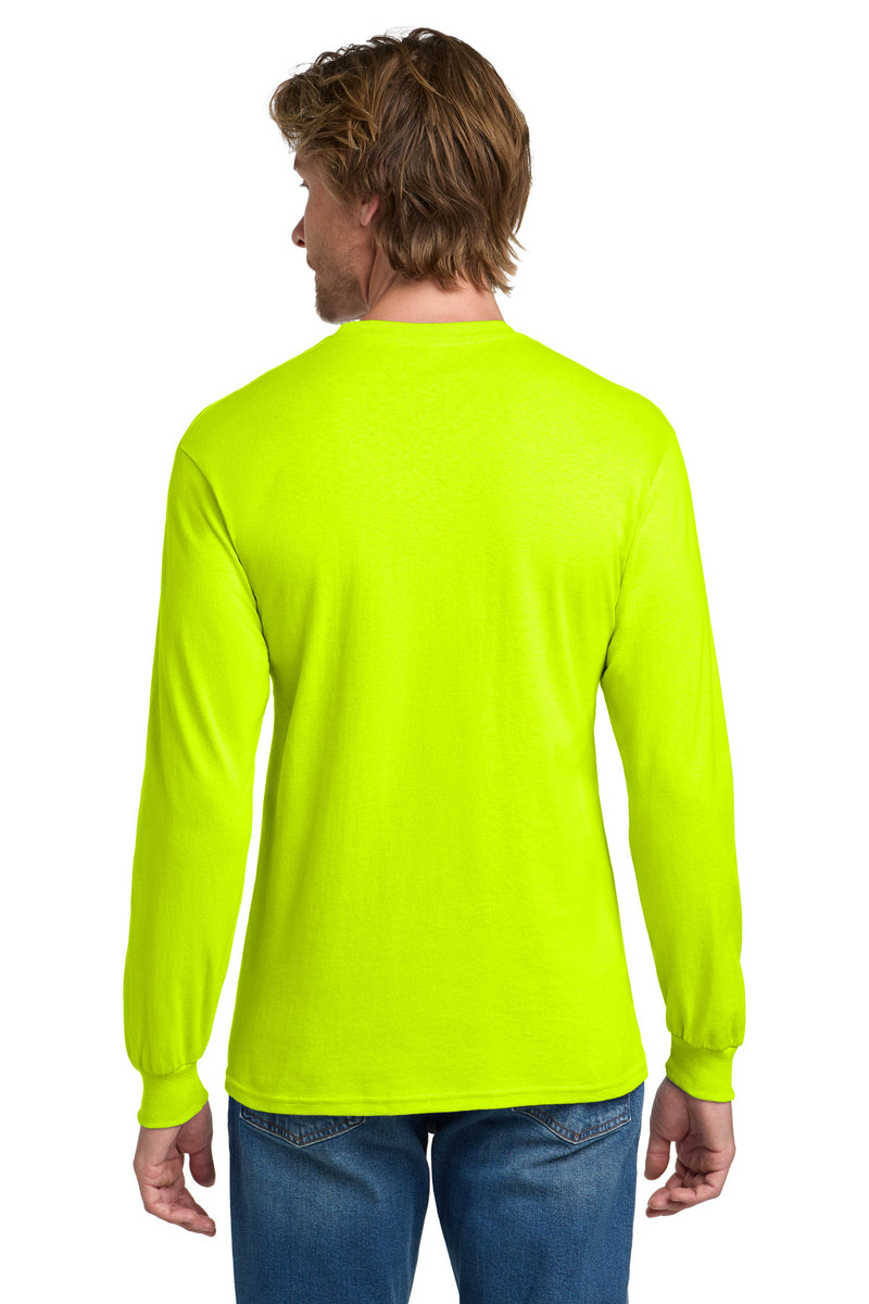 Gildan - Heavy Cotton 100% Cotton Long Sleeve T-Shirt - Safety Green