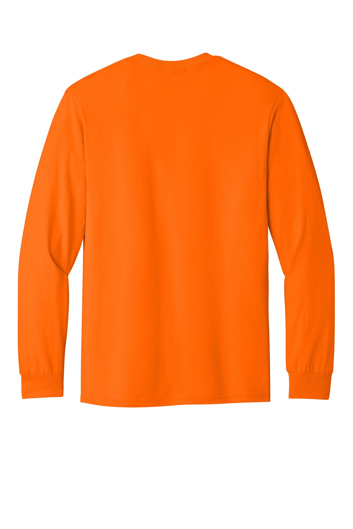 Gildan - Heavy Cotton 100% Cotton Long Sleeve T-Shirt - S. Orange