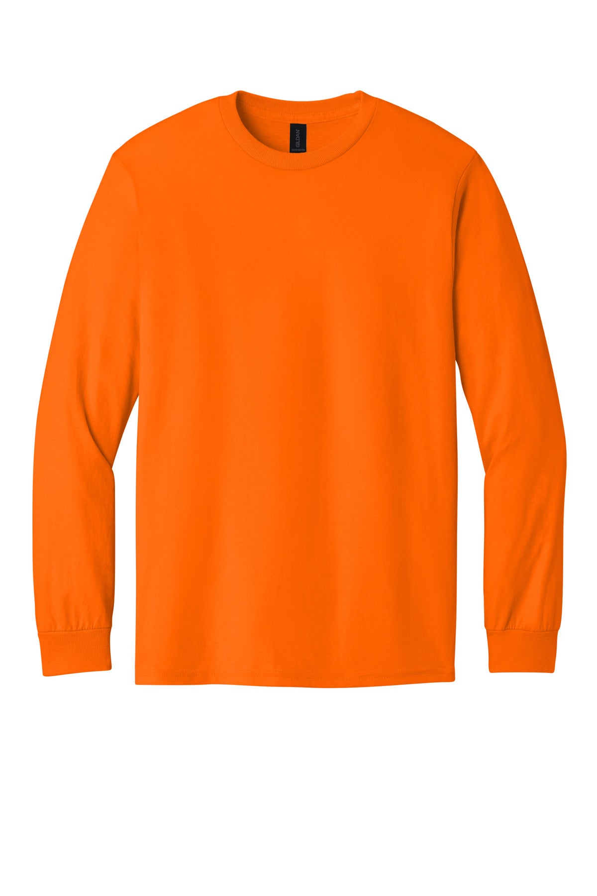 Gildan - Heavy Cotton 100% Cotton Long Sleeve T-Shirt - S. Orange