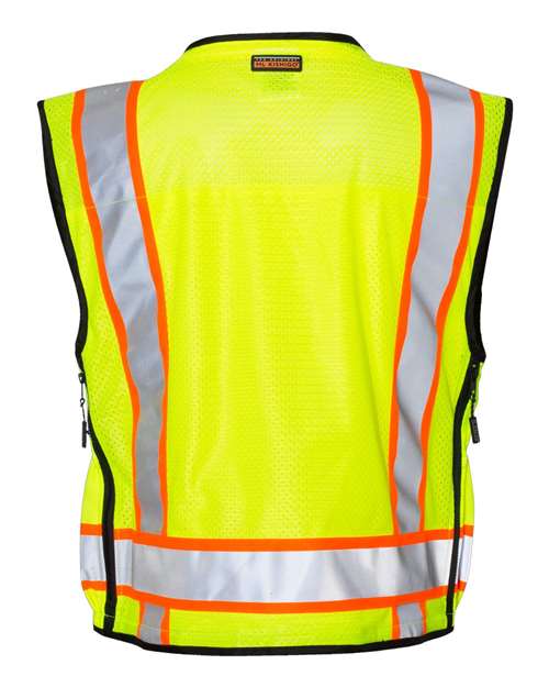 Unisex Professional Surveyors Vest - Lime