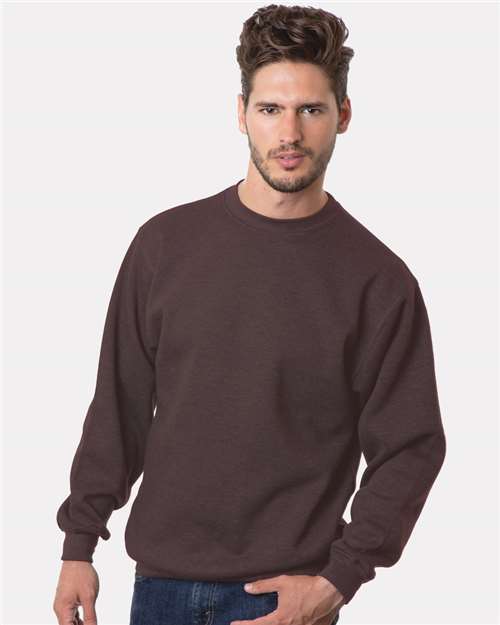 Unisex USA-Made Crewneck Sweatshirt - Chocolate