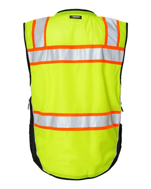 Unisex Premium Black Series® Surveyors Vest - Lime