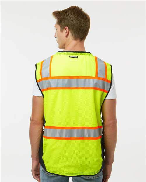 Unisex Premium Black Series® Surveyors Vest - Lime