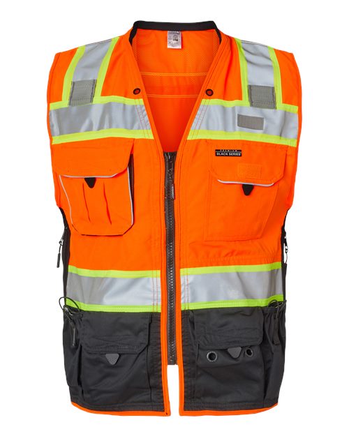 Unisex Premium Black Series® Surveyors Vest - Orange