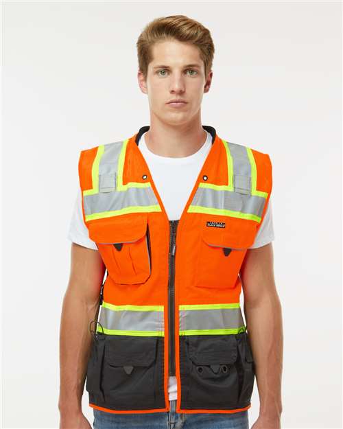 Unisex Premium Black Series® Surveyors Vest - Orange