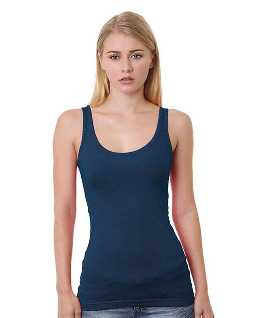 Women's USA-Made Tank Top - Heather Navy